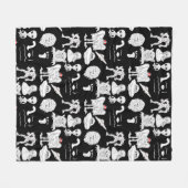 UFO, Alien, Bigfoot Cryptid Fleece Deken (Voorkant (Horizontaal))