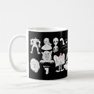 UFO, Alien, Bigfoot, Mothman, Dogman, Cryptids Koffiemok