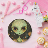 UFO Alien Papieren Bordje (Feest)