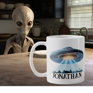 UFO Alien Persoonlijk Koffiemok