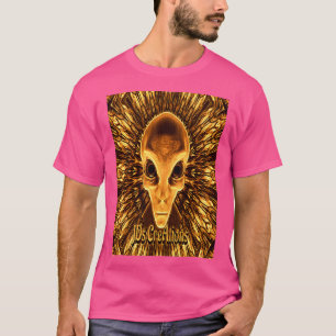 UFO Alien Scifi Geometrie Patroon T-shirt