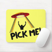 UFO Alien Ship - kies voor mij! Muismat (Met muis)