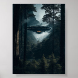 UFO Alien Space Digitale Posters & kunst aan de mu