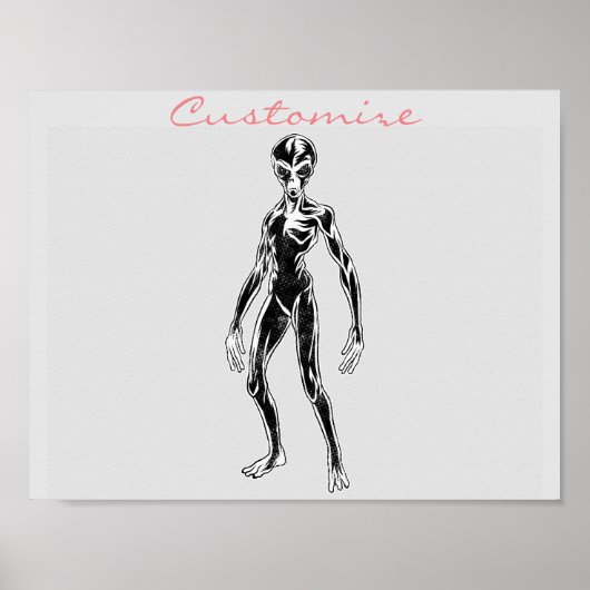 UFO Alien Thunder_Cove Poster (Voorkant)