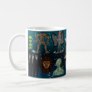 UFO Aliens Chupacabra Bigfoot Cryptids Koffiemok