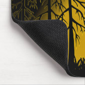 UFO Art Mousepad Flying Saucer w Owl Art Mousepad Muismat (Hoek)