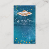 UFO - artistiek sterrenstelsel - QR-code Visitekaartje (Voorkant)