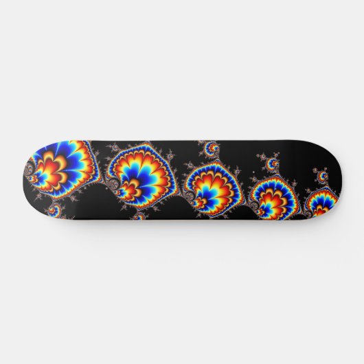Ufo Attack - Fractal Art Skateboard (Horizontaal)