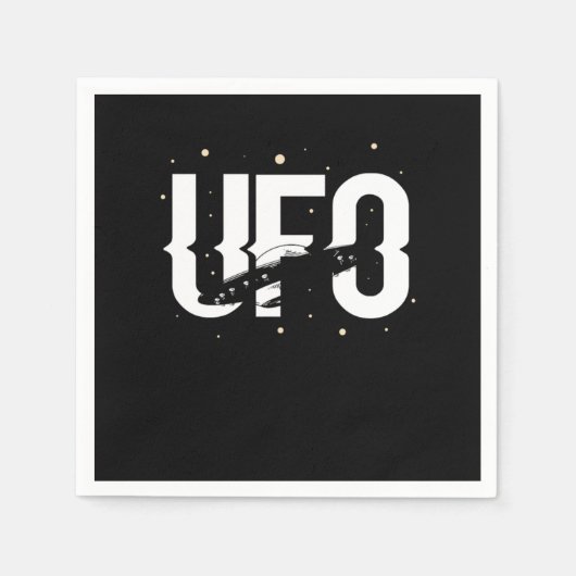 UFO Believer Alien Aliens Spaceship Saucer Servet (Voorkant)