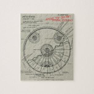 UFO-blauwdruk Legpuzzel