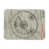 UFO-blauwdruk Magneet (Horizontaal)