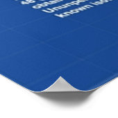 UFO-blauwdrukken Poster (Hoek)