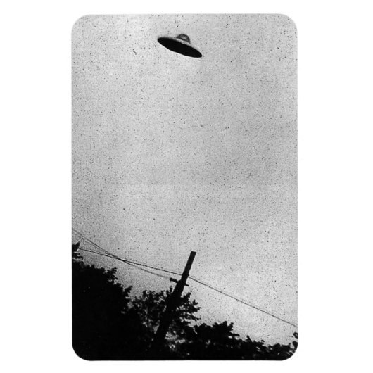 UFO Buitenaards Buitenaards Ruimteschip Top Secret Magneet (Verticaal)