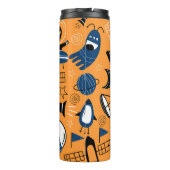 UFO buitenaards, ruimteschepen, kinder motief Thermosbeker (Achterkant)