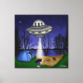 UFO-buitenaardse ontvoering buitenaardse kunst Canvas Afdruk (Voorkant)