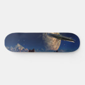 UFO-buitenlands World-SciFi-landschap Skateboard (Horizontaal)