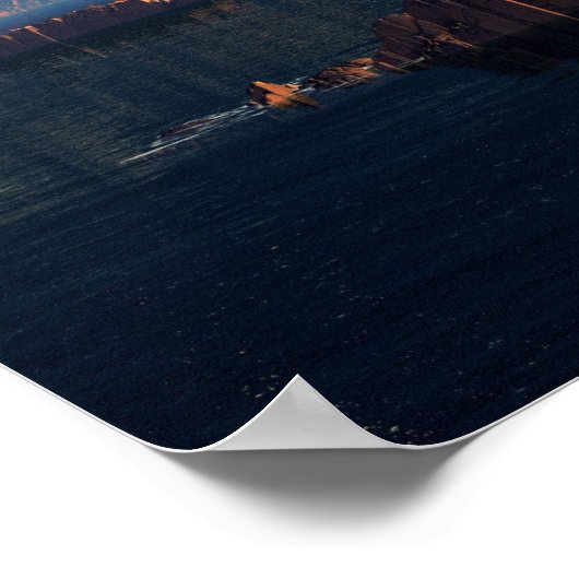 UFO- Buitenwereld - SciFi-landschap Poster (Hoek)