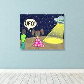 UFO CANVAS AFDRUK (Insitu (Houten vloer))