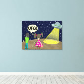 UFO CANVAS AFDRUK (Insitu (Houten vloer))
