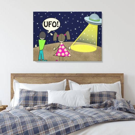 UFO CANVAS AFDRUK (Insitu (Slaapkamer))