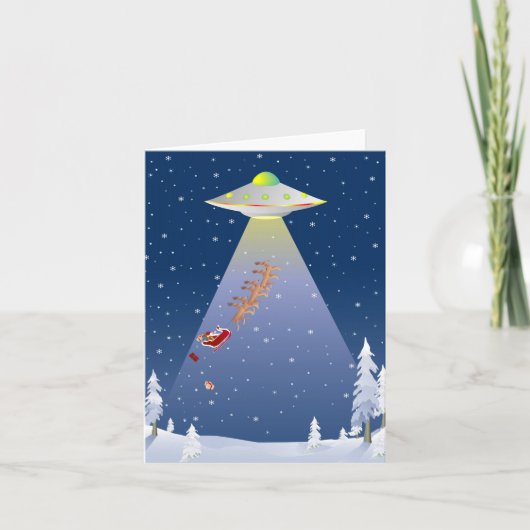 UFO Christmas Kaart (Voorkant)