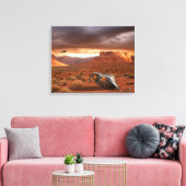 UFO Crash in de woestijn met Alien Fatality Canvas (Insitu (Woonkamer))