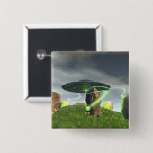 UFO- en Ancient Stone Circle Button (Voorkant /achterkant)