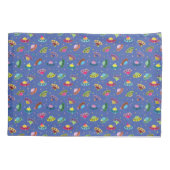 UFO Flying Whimsical Cartoon Ruimteschip Patroon Kussensloop (Achterkant)