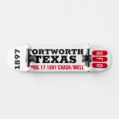 UFO Fort Worth Texas Crash Skateboard (Horz)