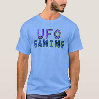 UFO GAMING token paarse en blauwe vrienden retro T-shirt