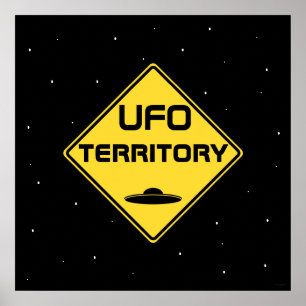 UFO-gebiedsonderteken Poster