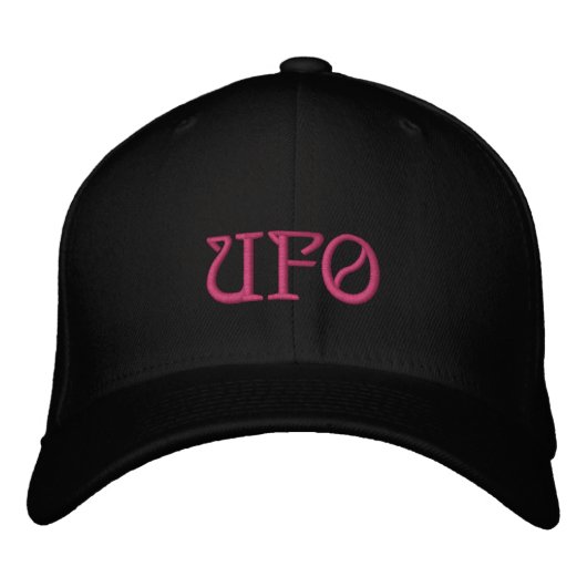 UFO Geborduurde Hoed Pet (Voorkant)