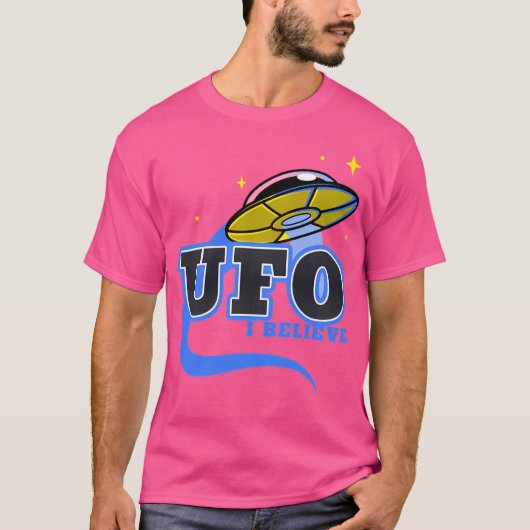 Ufo geloof ik t-shirt (Voorkant)
