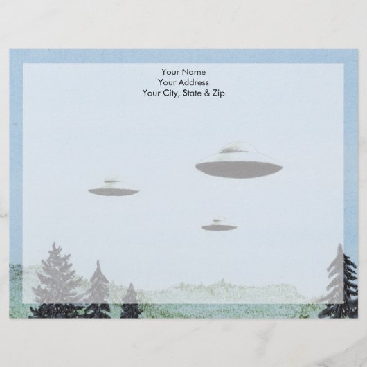 UFO GEPERSONALISEERD BRIEFHOOFD (Voorkant)
