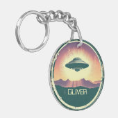 ufo gepersonaliseerd sleutelhanger (Voorkant Links)