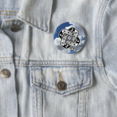 UFO Goofy Eyes Ronde Button 5,7 Cm (In situ)