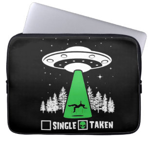 UFO, grappige ufo, vliegende saucer, buitenaardse Laptop Sleeve