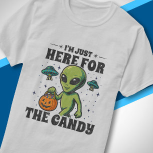 UFO Halloween Voor de Snoep Grappige Alien Kostuum T-shirt