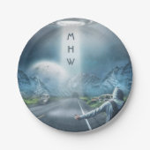 UFO Hitchhiker aangepast monogram bord (Voorkant)