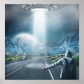 UFO Hitchhiker poster (Voorkant)