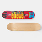 UFO HUMAN FOOD 7 3/4" Skateboard Deck (Horz)