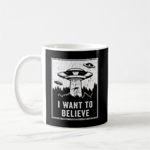  UFO Hunter Ik wil Retro P geloven Koffiemok