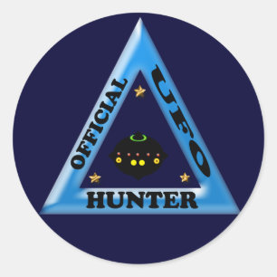 UFO Hunter Ronde Sticker