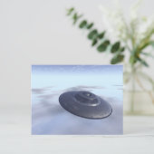 UFO in Briefkaart (Staand voorkant)