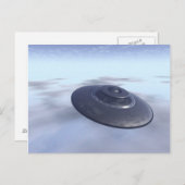 UFO in Briefkaart (Voorkant / Achterkant)