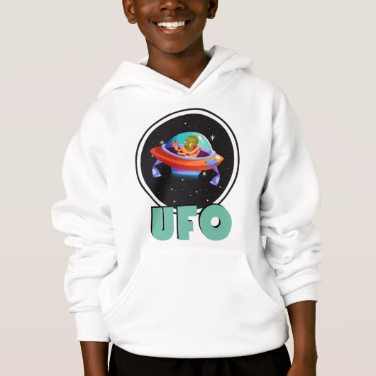 UFO in de ruimte (Voorkant)