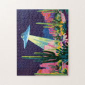 UFO in de woestijn Legpuzzel (Verticaal)