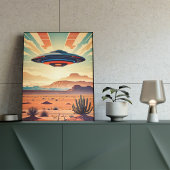 Ufo in de woestijn poster