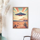 Ufo in de woestijn poster