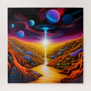 UFO in Fantasy World Legpuzzel